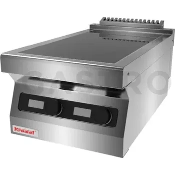 Vařič Indukční vařič 2x3,5 kW na otevřeném podstavci | KROMET, 700.KE-2i/400.S