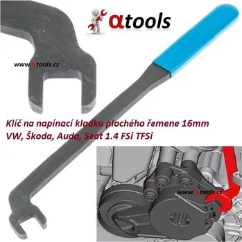 Autodílna Klíč na napínání plochého řemene 16mm VW, Škoda 1.4 FSi TFSi - QUATROS
