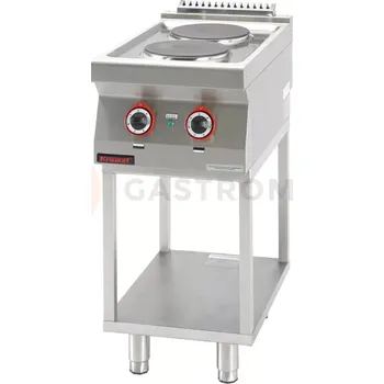 Sporák Elektrický sporák 2 kulaté plotýnky 2x2,6 kW na podstavci | KROMET, 700.KE-2.T