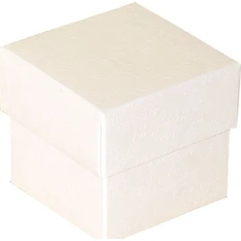 KOD Brno Krabička kostka Farfale krémová 7,5 x 7,5 x 7cm