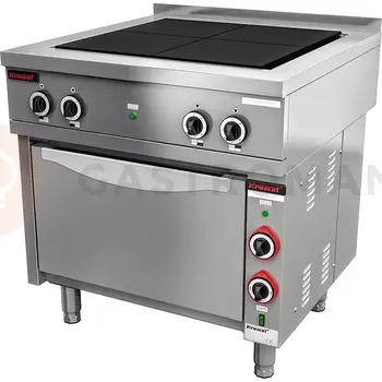 Sporák Elektrický sporák s elektrickou troubou 4x4,0 kW | KROMET, 000.KEZ-4u/PE-1