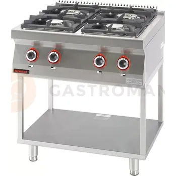 Plynová kartuše Plynový sporák 4-hořákový | KROMET, 700.KG-4.T