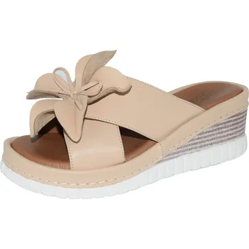 Dámské lodičky Misstic dámské pantofle AZI-ERP-1016-MST Barva: béžová, Velikost: 38