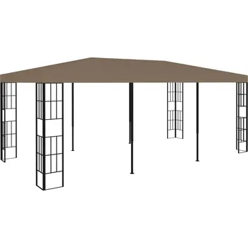Zahradní altán vidaXL Altán 6 x 3 m taupe