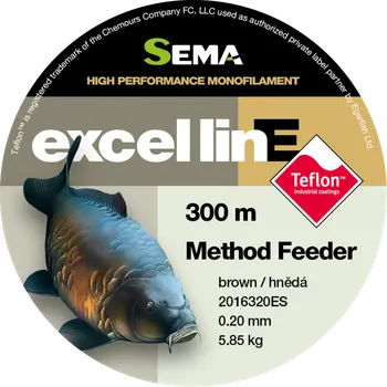 Sema Vlasec Method Feeder Teflon hnědá Průměr: 0,20 mm