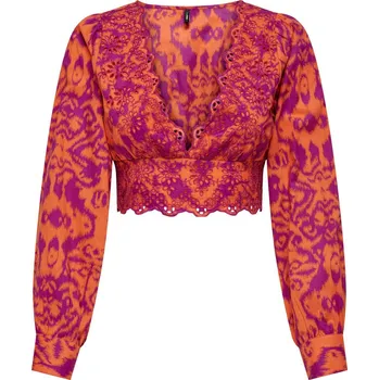 Dámská halenka ORANŽOVÁ BOHO HALENKA Only