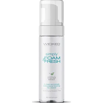 Čisticí prostředek na erotické pomůcky Čisticí prostředek WICKED SIMPLY FOAM & FRESH 207 ml - s kupónem KUP15 cena 421 Kč + extra diskrétní expedice