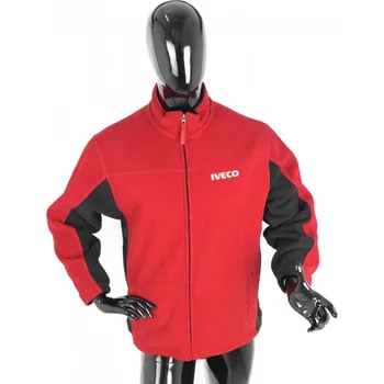 Pánská parka Bunda/mikina fleece IVECO červená M