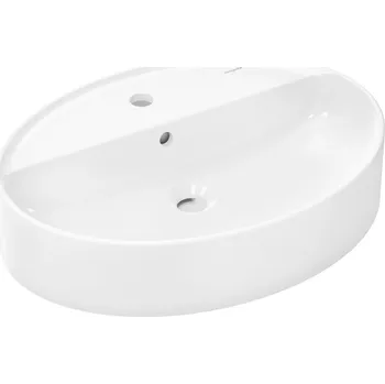 Umyvadlo Hansgrohe Xuniva D umyvadlo 60x45 cm oválné na pult bílá 61078450
