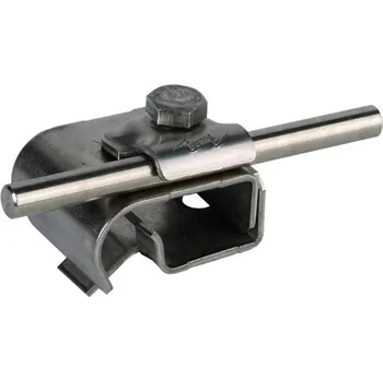 Okapová svorka nerez pro zaoblení 16-22mm s příložkou pro prům. 8-10mm