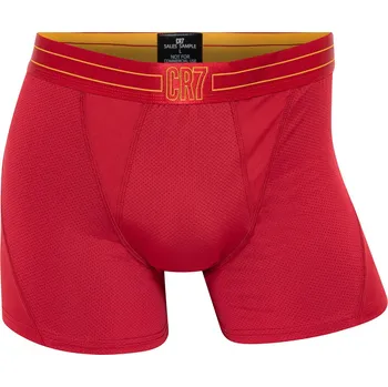 Pánské spodní prádlo Fan-shop Boxerky CR7 Mesh red velikost: XXL