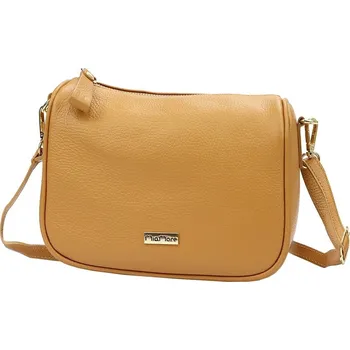 Kabelka Malá kožená hnědá crossbody kabelka Mia More no. 003