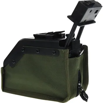 Krabicový zásobník pro M249/MK46 - černý, elektrický, 2000bb, S&T Armament