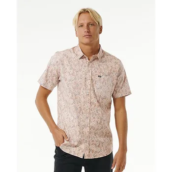 Pánská košile Košile Rip Curl FLORAL REEF S/S SHIRT Clay velikost M