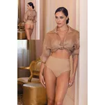 Leilieve 4630 tělové dámské tanga Barva: tělová, Velikost: 2XL