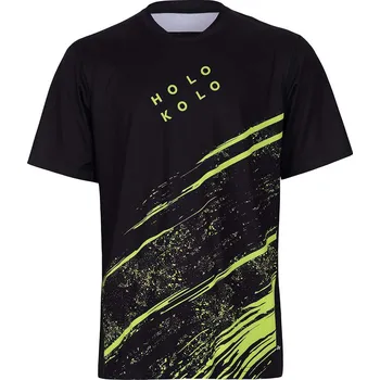 cyklistický dres HOLOKOLO Cyklistický dres s krátkým rukávem - UNIVERSE MTB - černá/žlutá XL
