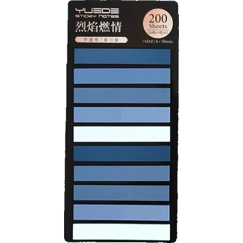 Záložka CuteArt Úzké a extra úzké samolepicí transparentní záložky - Bluish Varianta: Úzké