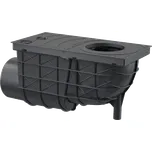 Alcadrain AGV3 UNIVERZÁLNÍ LAPAČ STŘEŠNÍCH SPLAVENIN 300×155/110 MM BOČNÍ, ČERNÁ