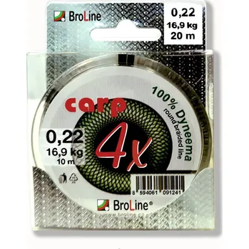 BroLine - CARP Dyneema Blister 0,40mm/2x10m zelená