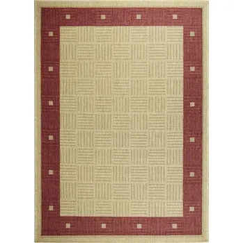 Koberec Kusový koberec SISALO/DAWN 879/O44P (J84 Red) – na ven i na doma, 67x120, béžová, červená, chodba / předsíň, Oriental Weavers - 1 rok na vrácení + DOPRAVA ZDARMA k Vám i zpět