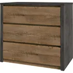 MOB Komoda Tempo Kondela MONTANA (smooth šedý + dub lefkas tmavý)