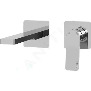 Vodovodní baterie Paffoni Tilt Umyvadlová baterie pod omítku s tělesem, 2-otvorová instalace, chrom, TI105CR70