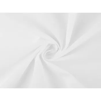 Bavlněná látka / plátno jednobarevná, barva 1 (1) bílá