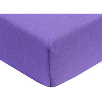 Prostěradlo Prostěradlo jersey fialová TiaHome 200x200cm