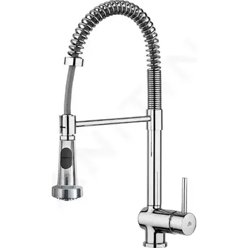 Vodovodní baterie Paffoni Stick Dřezová baterie s flexibilním ramenem, chrom, SK176CR