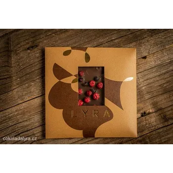 Čokoláda Lyra PREMIUM DARK RYBÍZ BORŮVKA Hořká čokoláda s lyofilizovaným rybízem a borůvkami 80 g