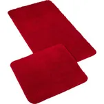 Bellatex koupelnové předložky MICRO sada bez výkroje 60x100, 60x50 cm červená