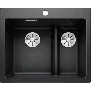 Granitový dřez Blanco Pleon 6 Split Silgranitový dřez, 62x51 cm, černá, 525955