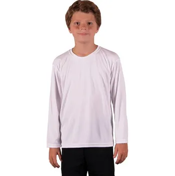 Chlapecké tričko Dětské tričko SOLAR s dlouhým rukávem - L - Bílé sublimace termotransfer