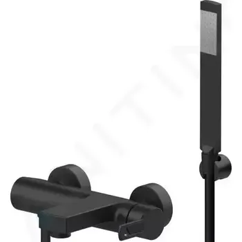 Vodovodní baterie Paffoni Ringo Vanová baterie s příslušenstvím, černá mat, RIN026NO