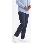 Ombre Kalhoty z materiálu OM-PACP-0151 Tmavomodrá Fitting Fit M