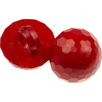 Knoflík Bellatex Knoflík pecka prům. 11 mm červená