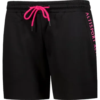 Dámské kraťasy Dámské šortky ALTISPORT CISSY ČERNÁ/RŮŽOVÁ XS