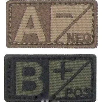 Módní doplněk Textilní krevní skupina 0 NEG - písková, Condor