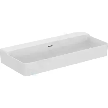 Umyvadlo Ideal Standard Conca Ceram Umyvadlo na desku 100x45 cm, s přepadem, bez otvoru pro baterii, bílá, T383401
