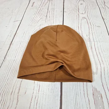 Kojenecká čepice Yháček Šmoulí čepička Yháček, Karamel Velikost:: XS