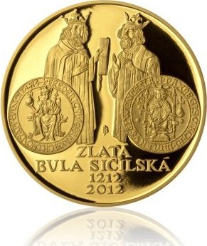 2012 - Zlatá mince Zlatá bula sicilská, Proof
