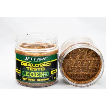 Návnadová pasta JETFISH - Obalovací těsto Legend Range 250 g Žlutý impuls ořech javor