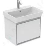 Ideal Standard Connect Air Skříňka pod umyvadlo Cube 55 cm, 48x41x40 cm, lesklá bílá/světlá šedá mat, E0844KN