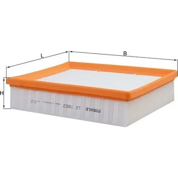 Vzduchový filtr Vzduchový filtr MAHLE LX 1652