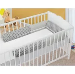 Bellatex Mantinel do dětské postýlky VÁLEC průměr 12x240 cm Hvězdička šedá
