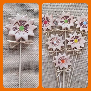 Party dekorace zápich - kytka 05