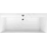 Villeroy & Boch Squaro Edge 12 Vana Duo, 190x90 cm, Quaryl, bílá, UBQ190SQE2DV-01