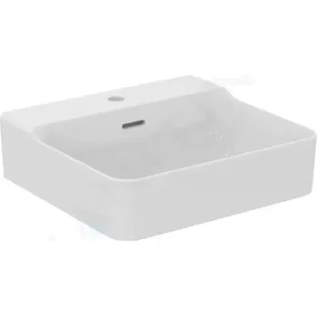 Umyvadlo Ideal Standard Conca Ceram Umyvadlo na desku 50x45 cm, s přepadem, otvor pro baterii, bílá, T381201