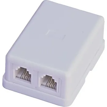 Síťový konektor Modulární krabice 2x6/4