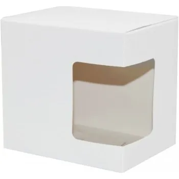 Krabička na hrnek 330 ml - s okénkem sublimace termotransfer